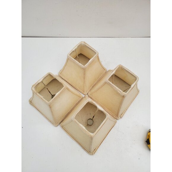 Vintage Lamp Shade Fabric Classic Beige - Small beige Lamp Shades for Smaller - Picture 8 of 10